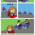 Asi seria un crossover entre Mario Kart y GTA