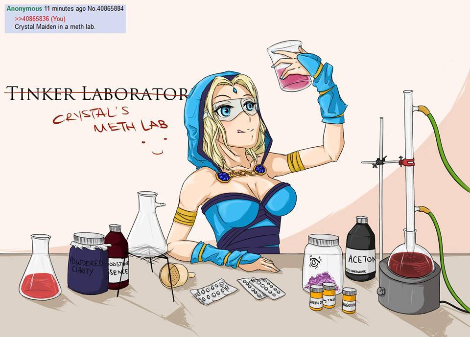 Chrystal Maiden's meth lab - meme.