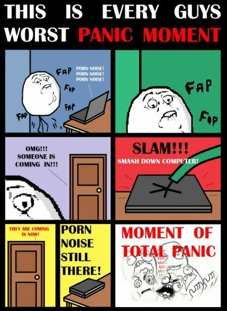 that moment of panic though ... - meme