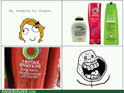 long relationship shampoo - meme