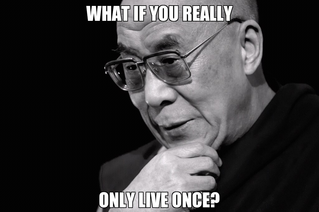 Dalai lama thinking - meme