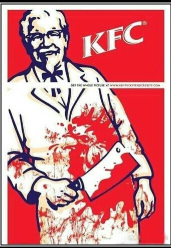 the bottom part of the KFC logo - meme