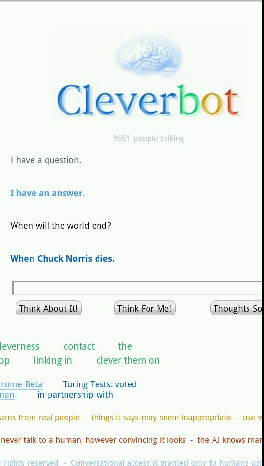 Cleverbot is clever - meme