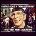 Spock knows a good party apparently