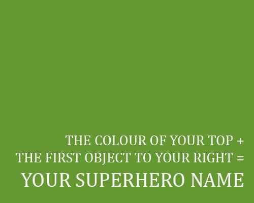 superhero name - meme