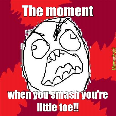 broken toe!! - Meme subido por trololol21 :) Memedroid