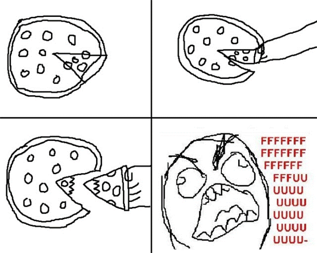 Pizza ragee! - meme