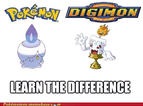 Pokemon vs Digimon - meme