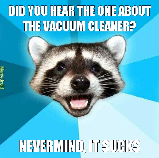 vacuum raccoon - meme