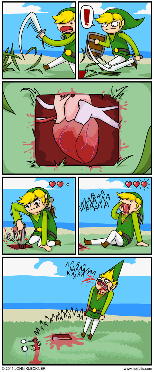 Porra, Zelda!! Matou o solo! - meme