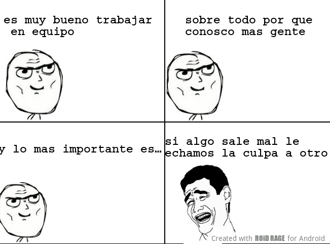 trabajo en equipo - meme