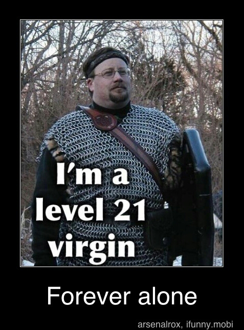 level 21 virgin - meme