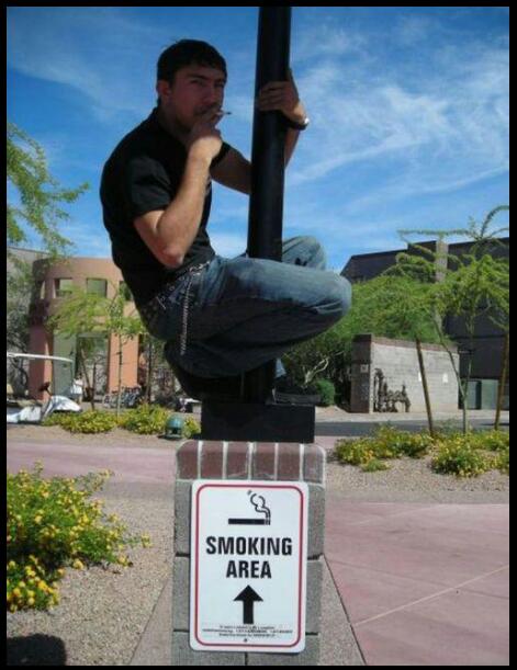 These smoking areas are getting ridiculous - meme