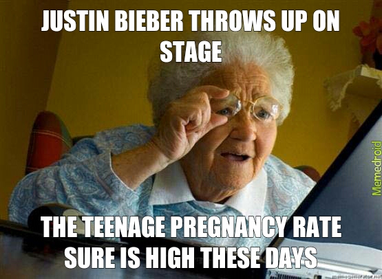 Justin Bieber is a goober. - meme