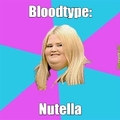 bloodtype nutella