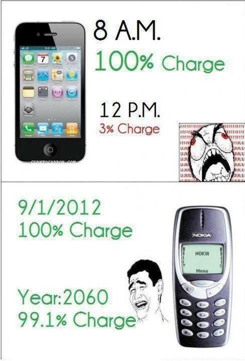 iPhone vs Nokia - meme