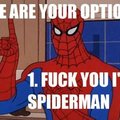 one does not simply question spiderman
