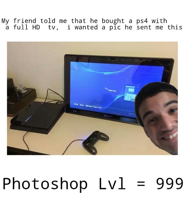 Photoshop lvl 999 - meme