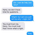 If they used texts in Harry Potter;