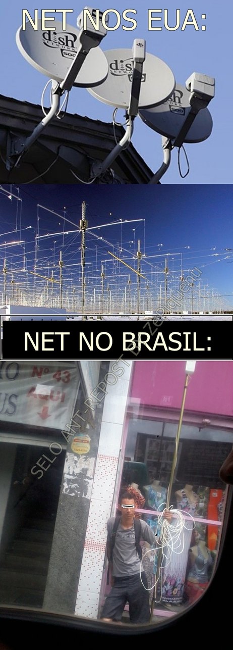 NET NO BRASIL x EUA - meme