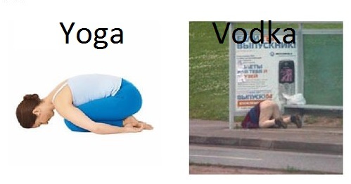 Yoga vs Vodka #3 - meme