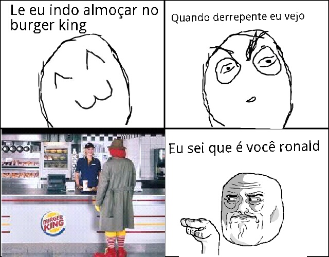 Ronald no burger king - meme