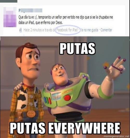 putas everywhere - meme