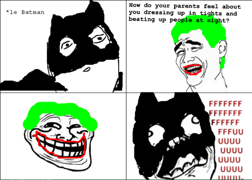 Batman trolled! - meme