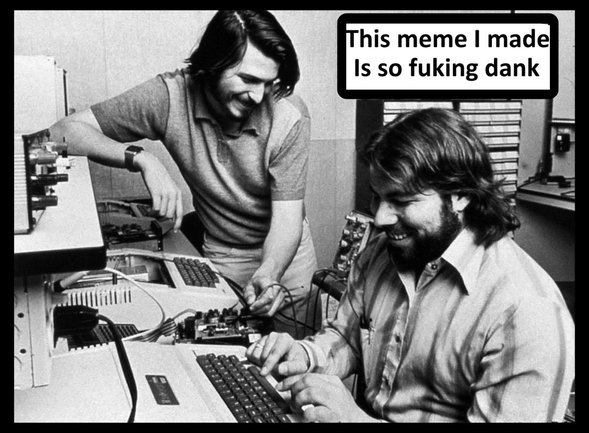 Steve jobs before Ipods - meme
