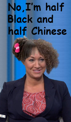 #AskRachel Rachel Dolezal now claims to be half Black and half Chinese - meme