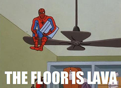 Dang yo. Lava Floor - meme