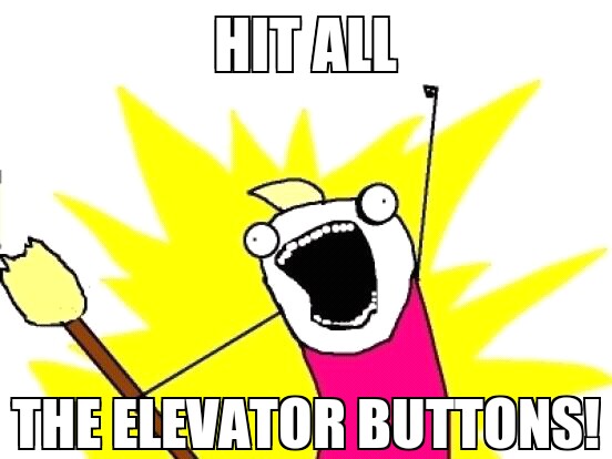 Elevator buttons - meme