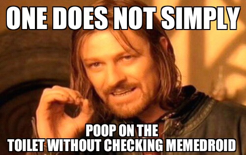 poop on toilet - meme