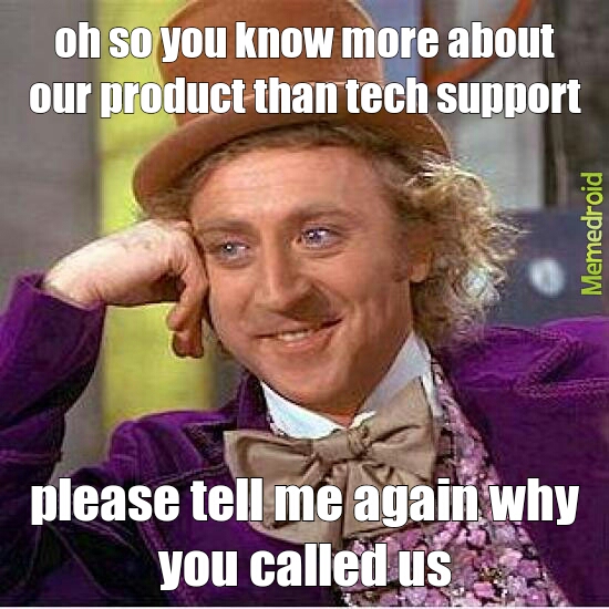 tech support rage - meme