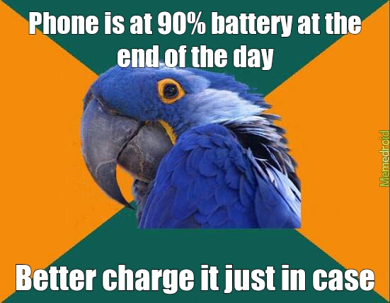 Phone battery - meme