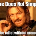 one does not......