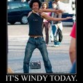 It's windy