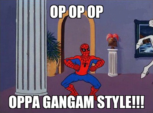 Spider gangman style - meme