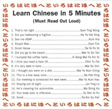 you just learnt chinese - meme