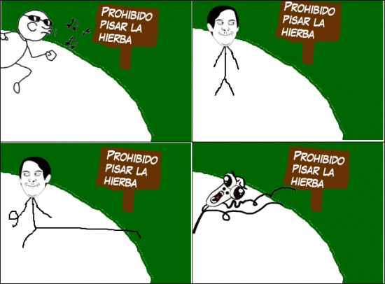 no pises - meme
