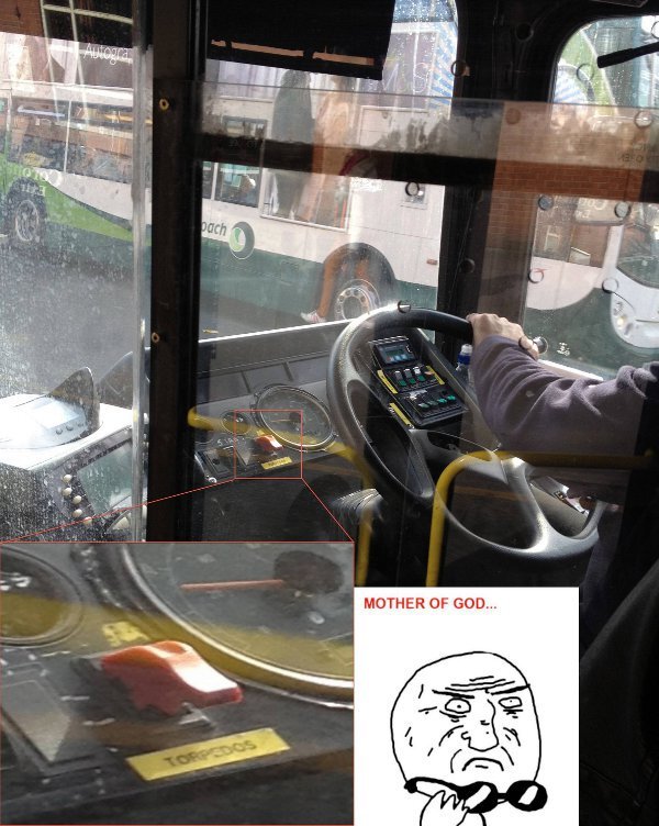 les autobus russes sont équipés de la clim', de sièges chauffants et...de torpilles!!! - meme
