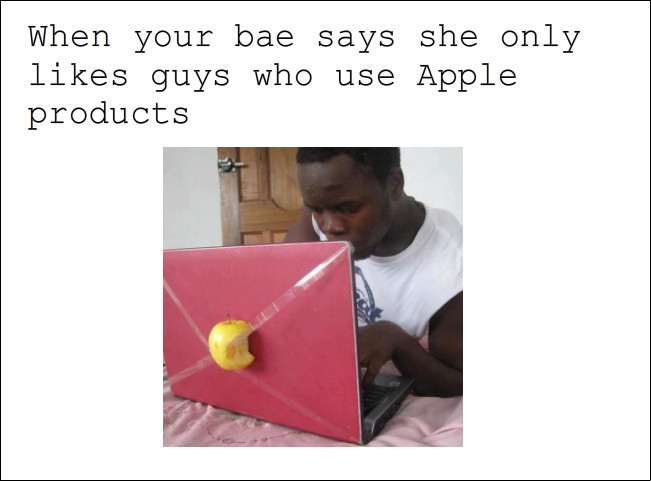 I hate Apple :/ - meme