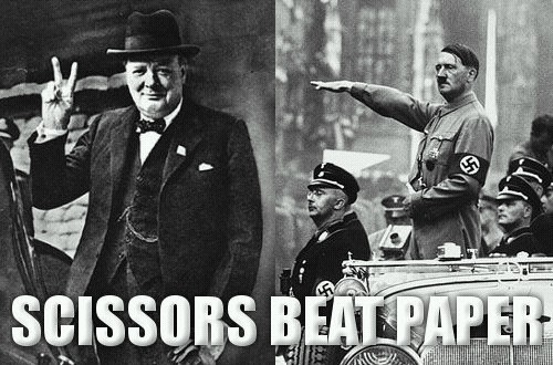 Churchill v. Hitler - meme