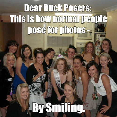 No Duck Posing Here - meme