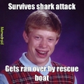 Survives shark attack
