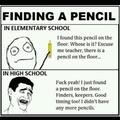 Finding pencils haha