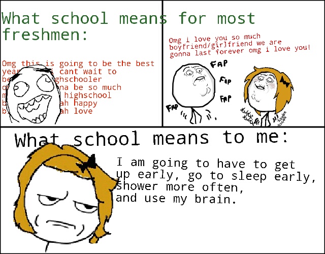 school starts friday! - meme