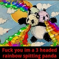 3 headed panda