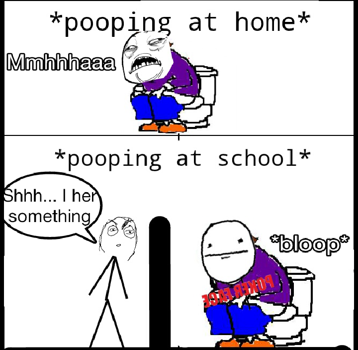 pooping - meme