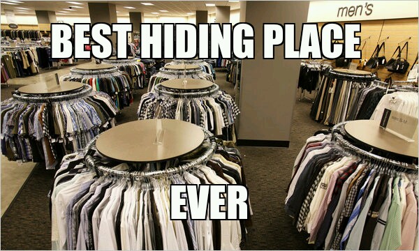 best hiding place - meme